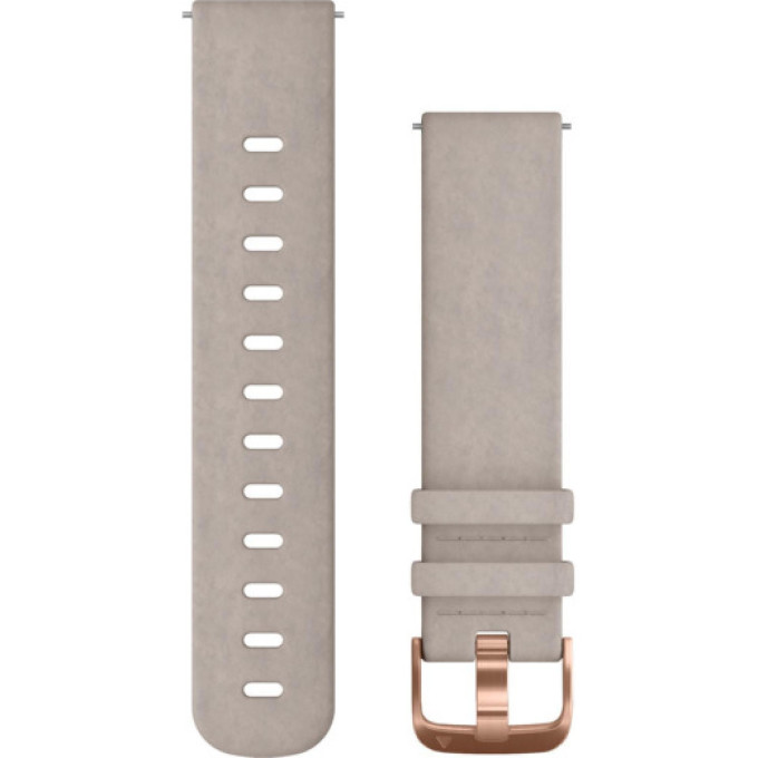 Ремешок сменный для GARMIN VIVOMOVE HR, GRAY LEATHER 010-12691-07